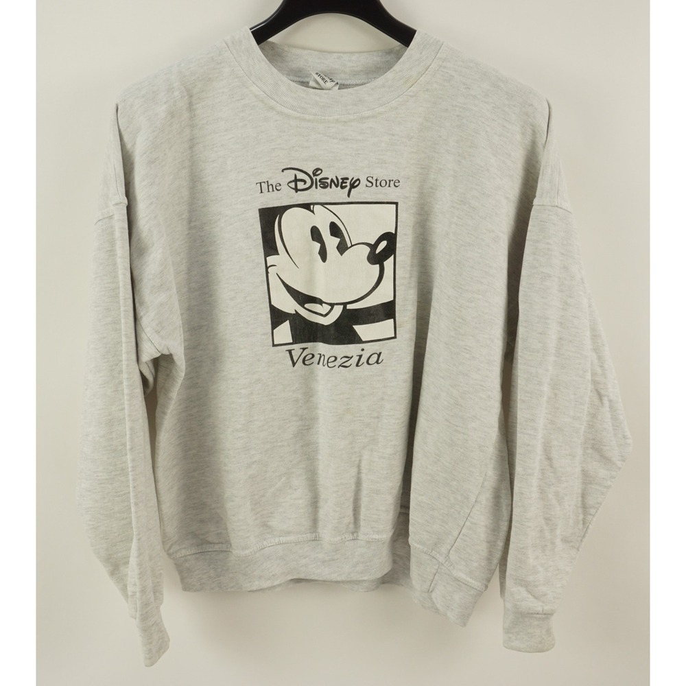 Vintage 90s Y2k The Disney Store Venezia Mickey Mouse Crew Sewatshirt Mens Large